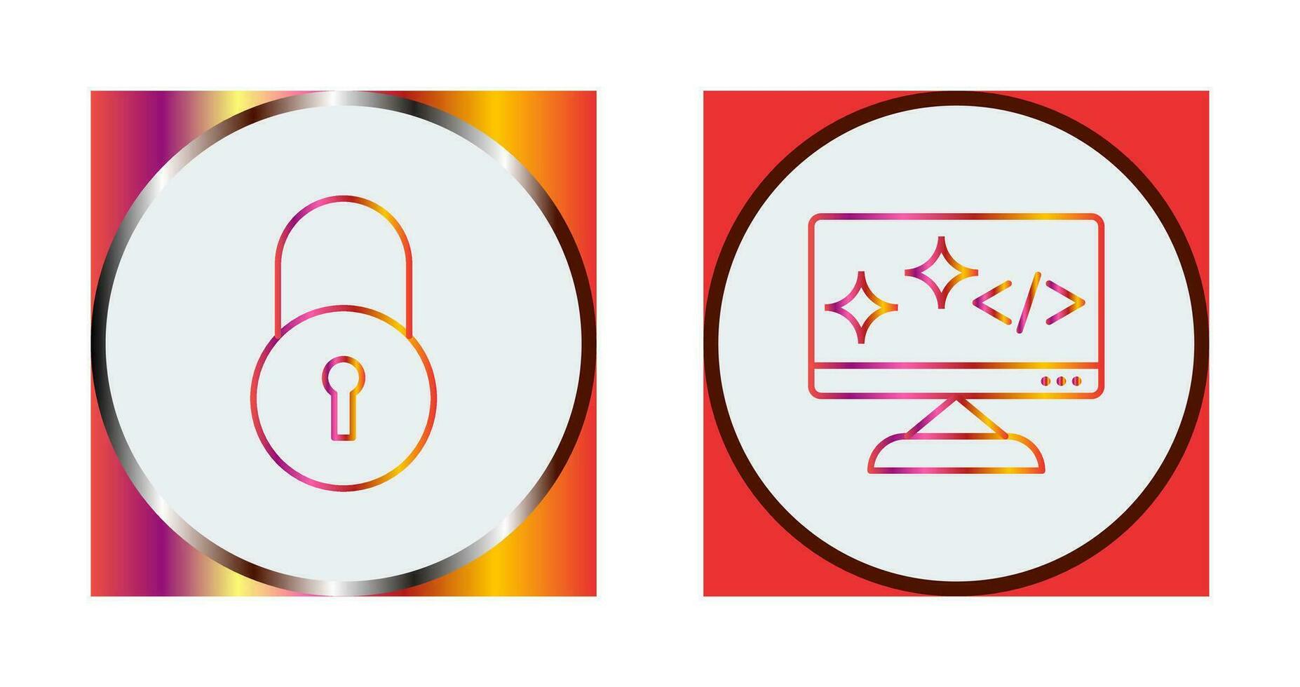 Closed Access and Clean Code Icon vector