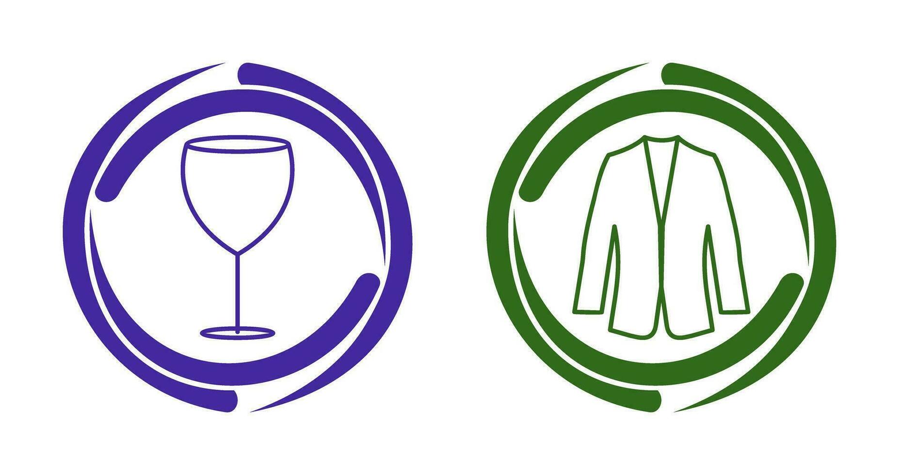 Alcohol and Suit Icon vector