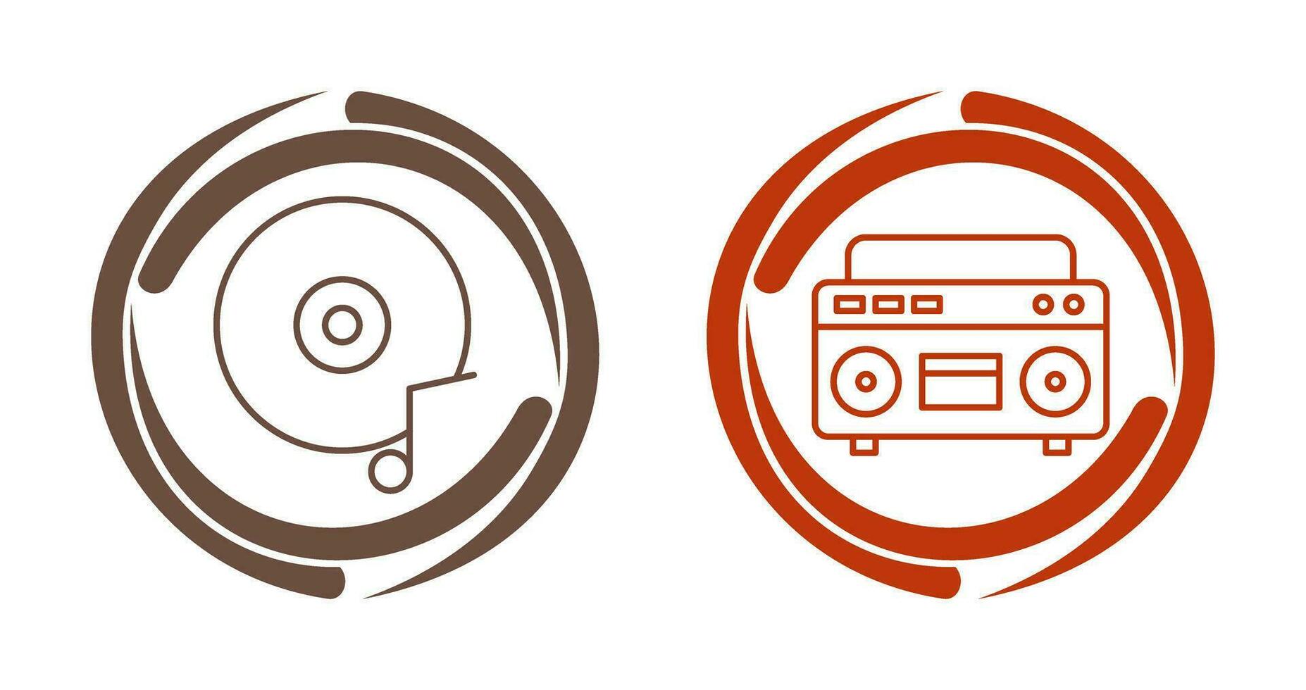 Music CD and Casette Icon vector