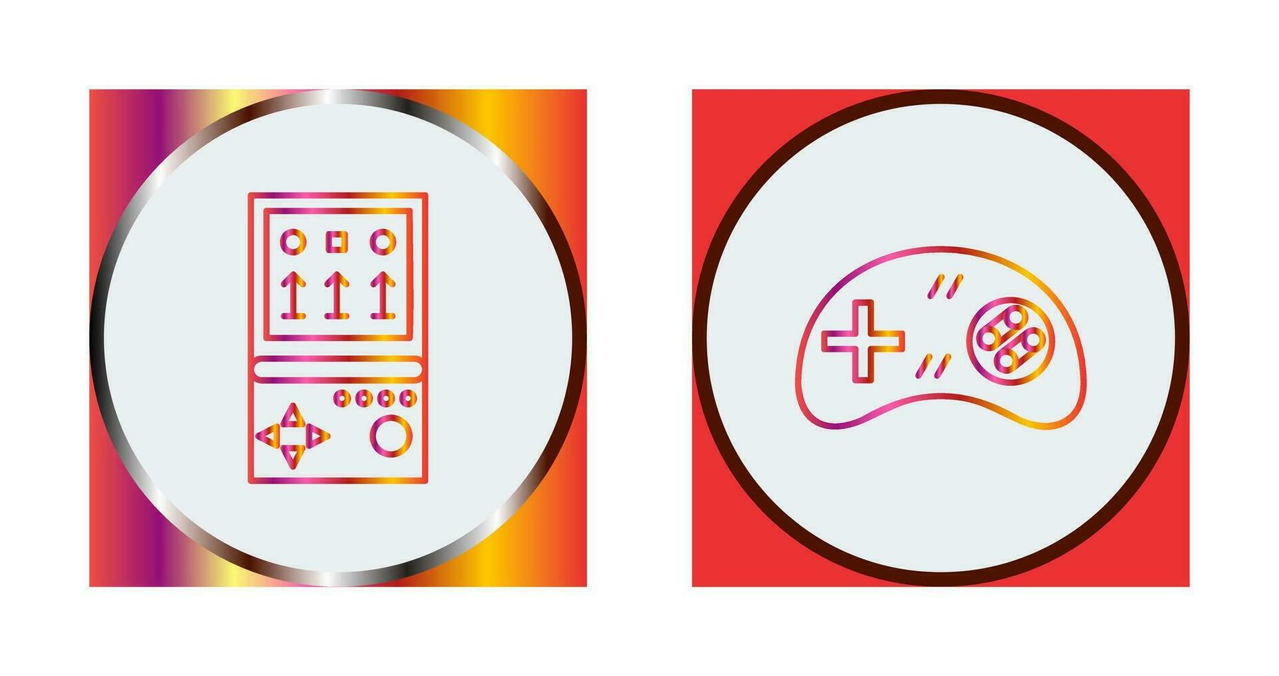 Brick Game and Gamng Control Icon vector