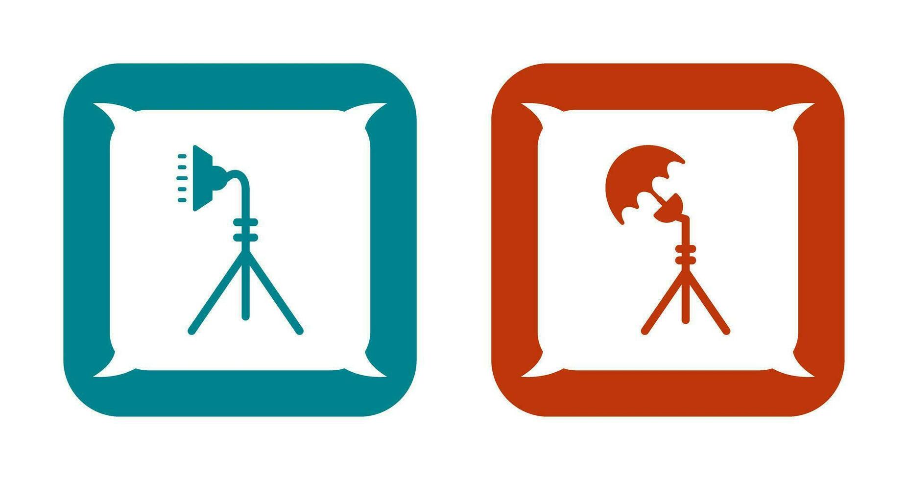 light stand and studio Icon vector