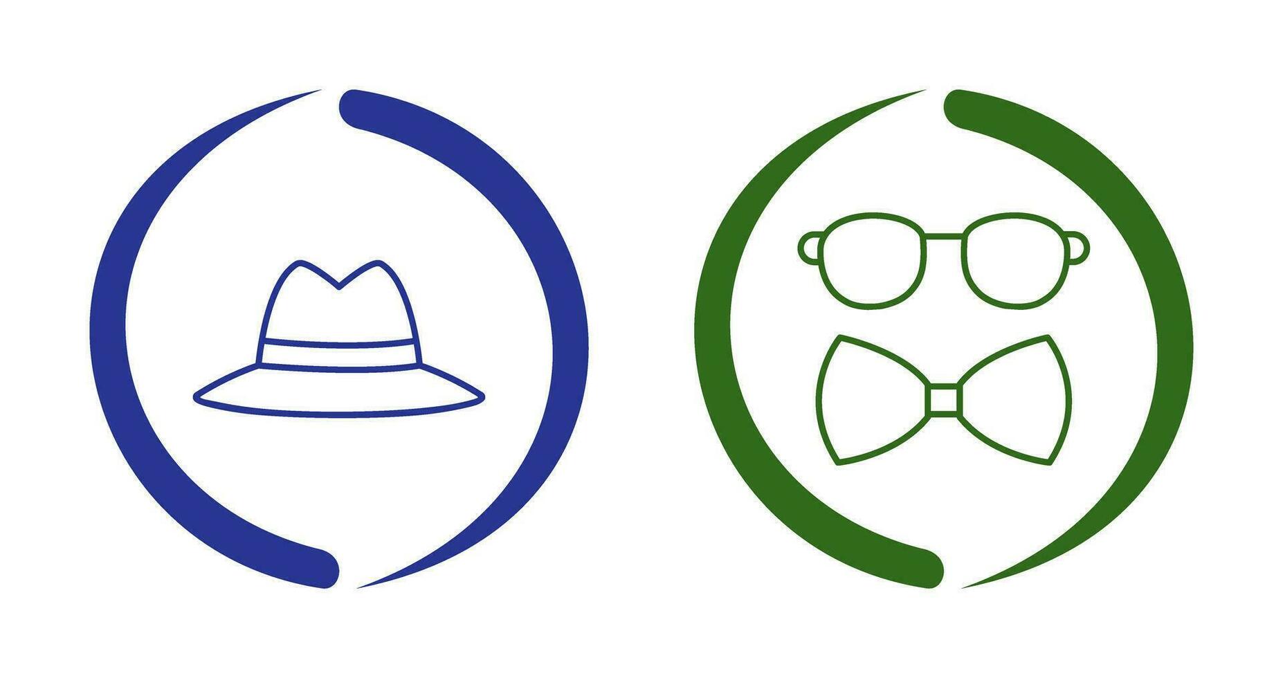 Hat and Hipster Style Icon vector