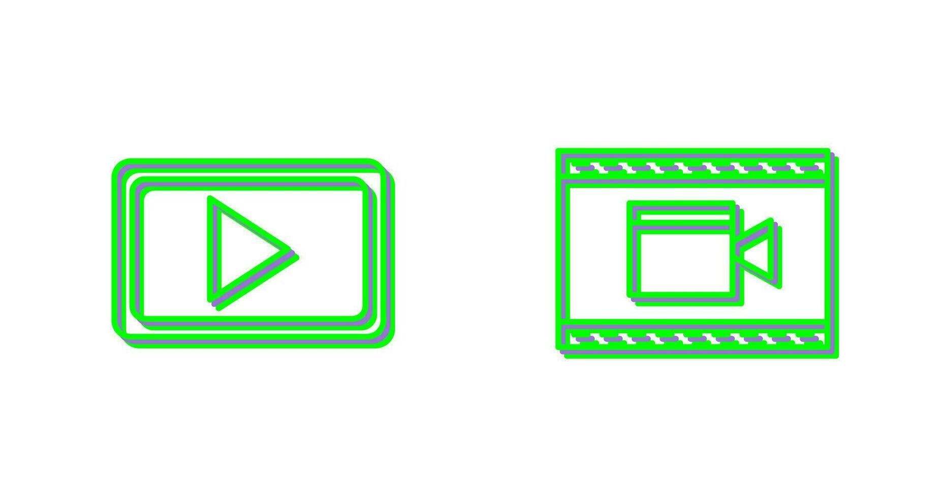 Video Communication and Video and Animation Icon vector