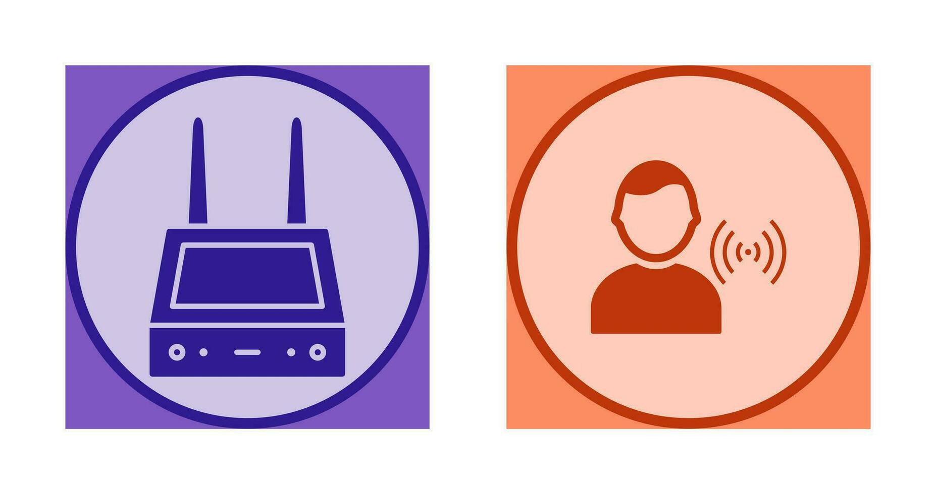 router and signal  Icon vector