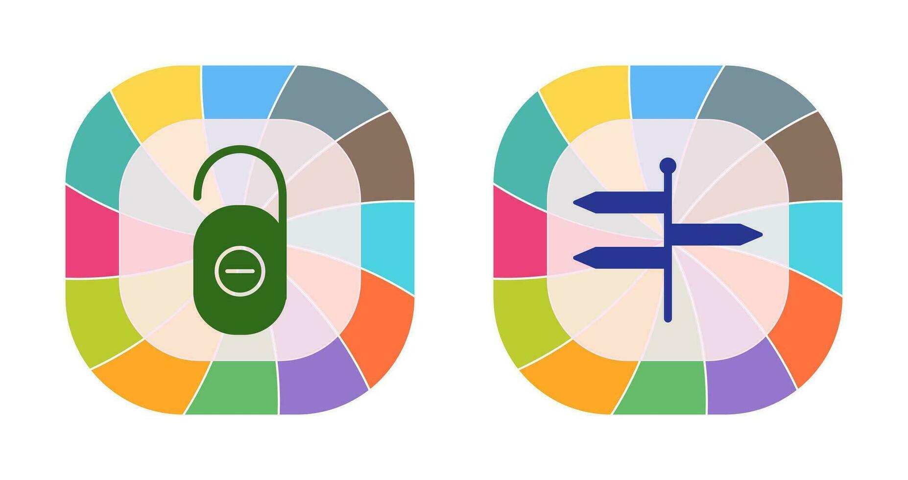 do not disturb and directions  Icon vector