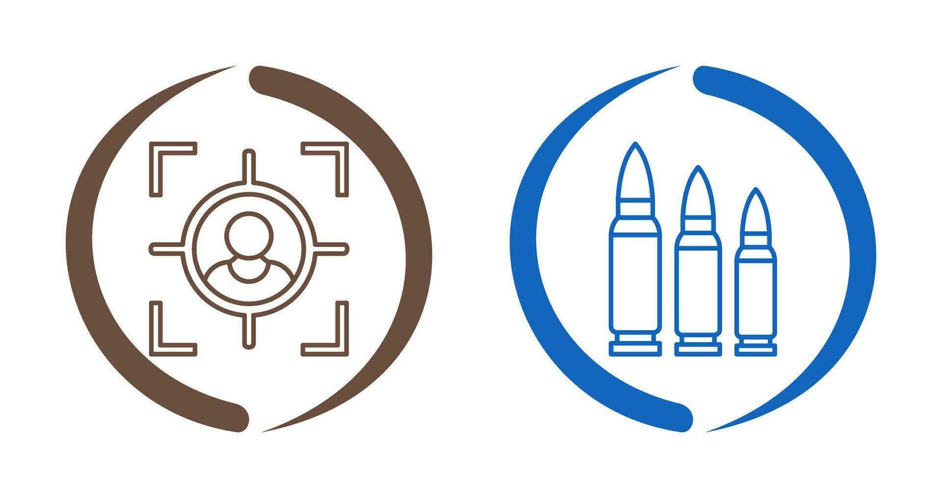 Target and Bullets Icon vector