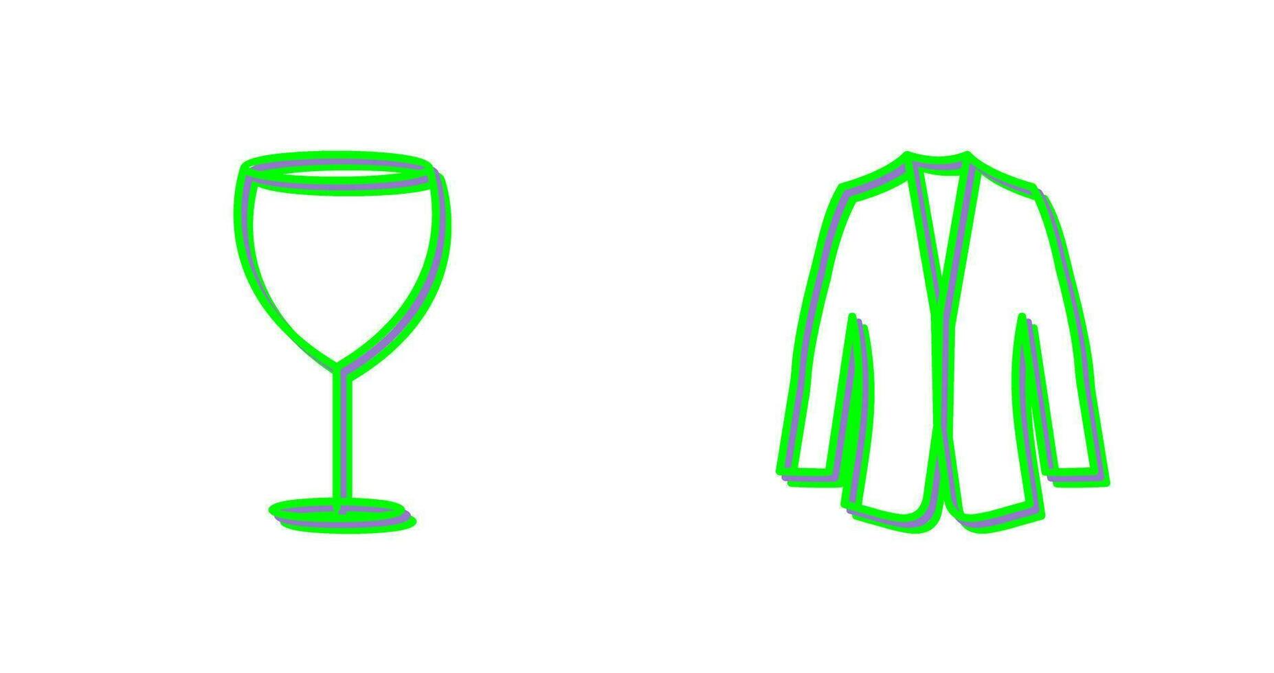 Alcohol and Suit Icon vector