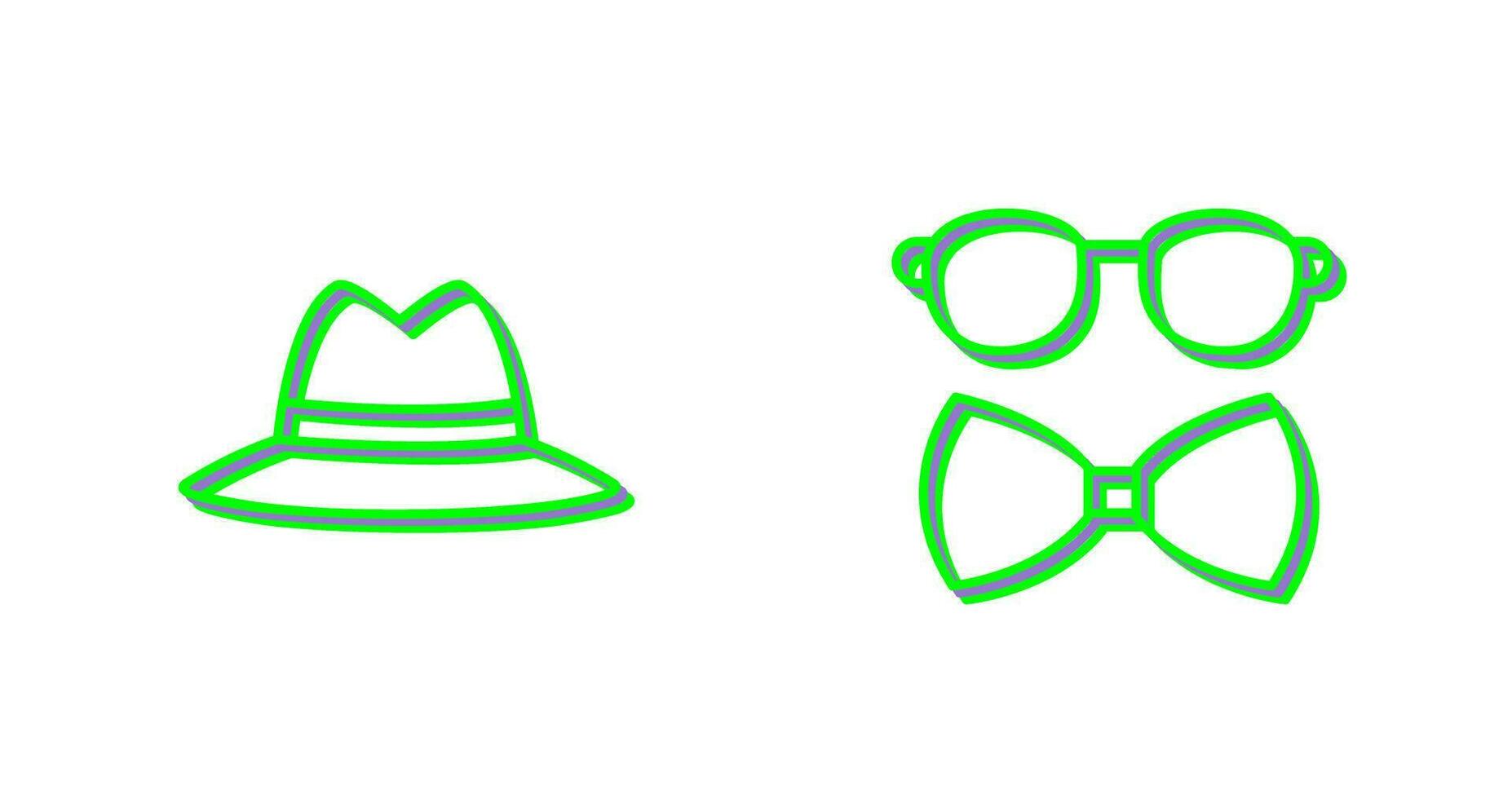 Hat and Hipster Style Icon vector