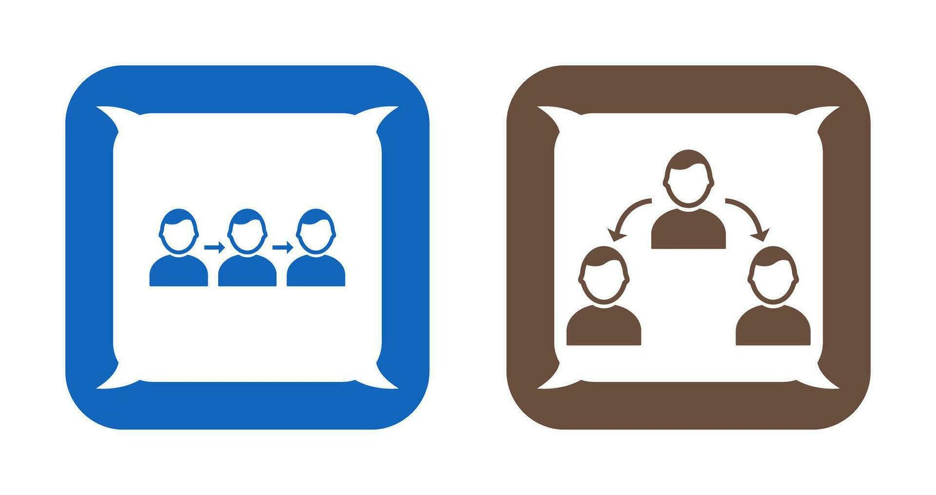 link and connected profiles Icon vector