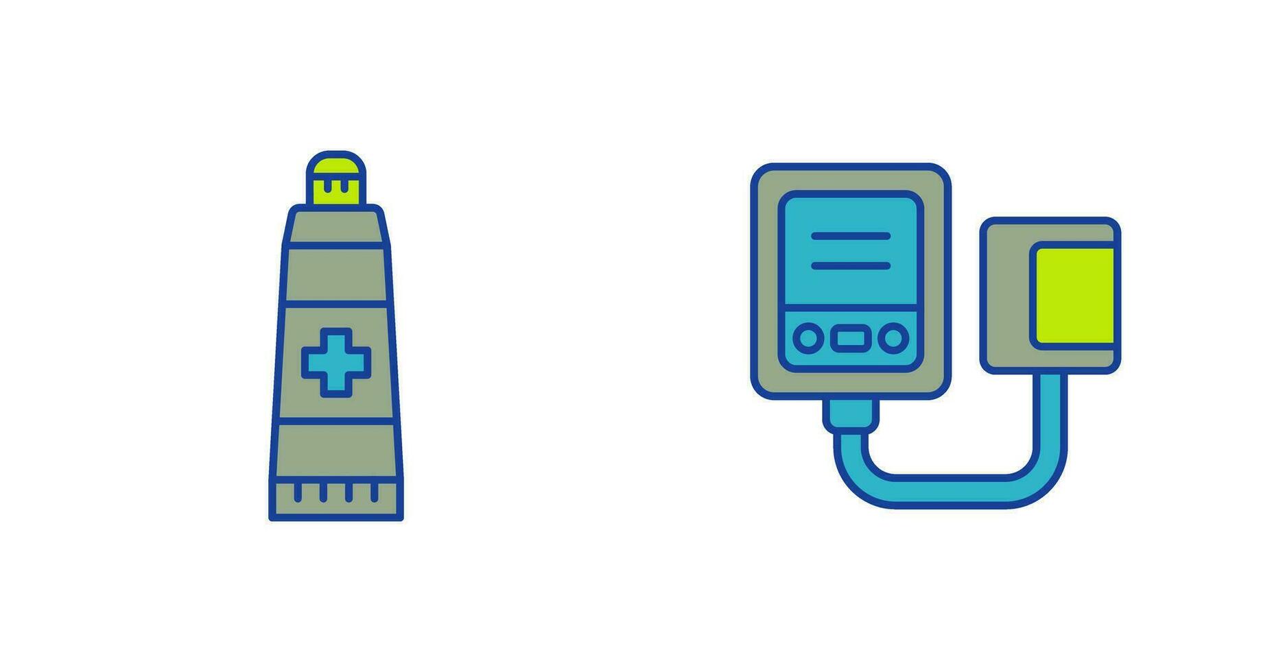 Ointment and Blood Icon vector