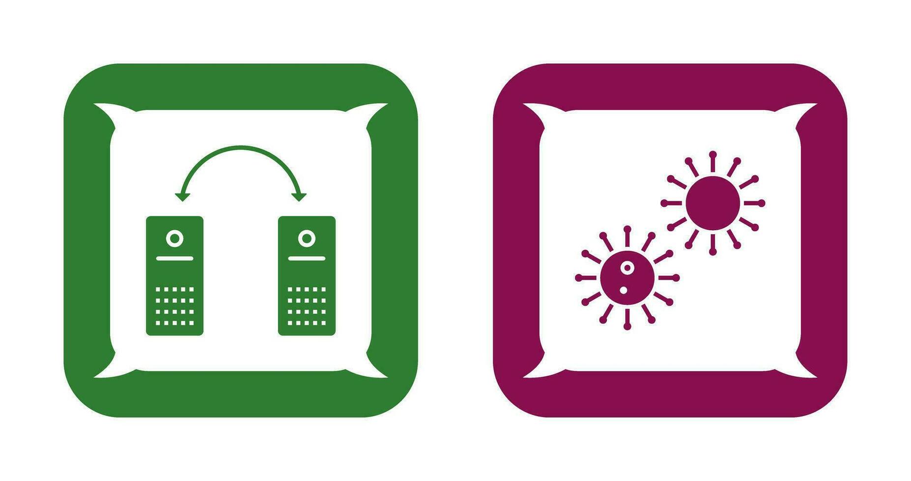 virus y red archivos icono vector