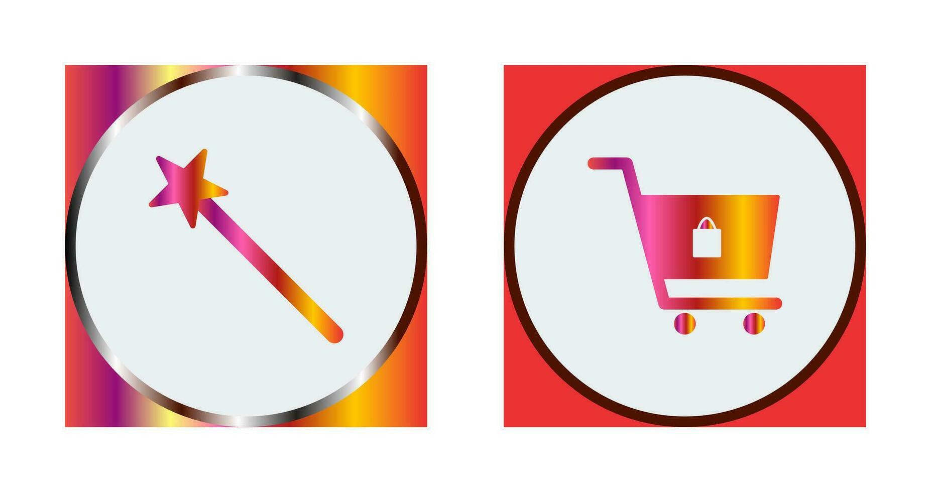 magic and shopping  Icon vector