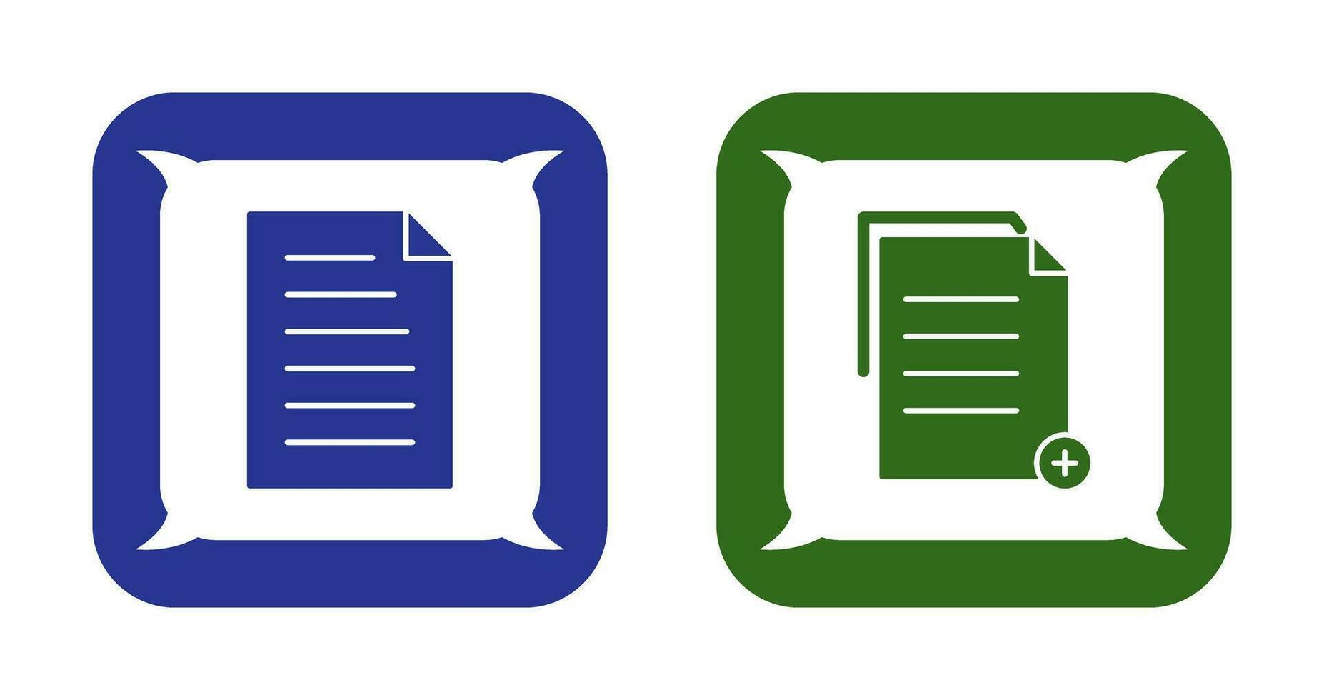 document and two files  Icon vector