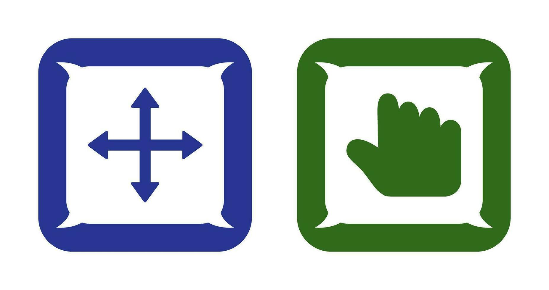 move and hold Icon vector