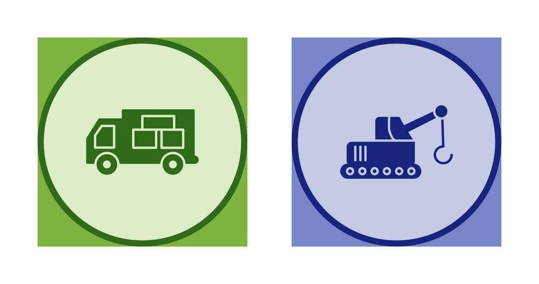Logistics Car and Lifter Icon vector