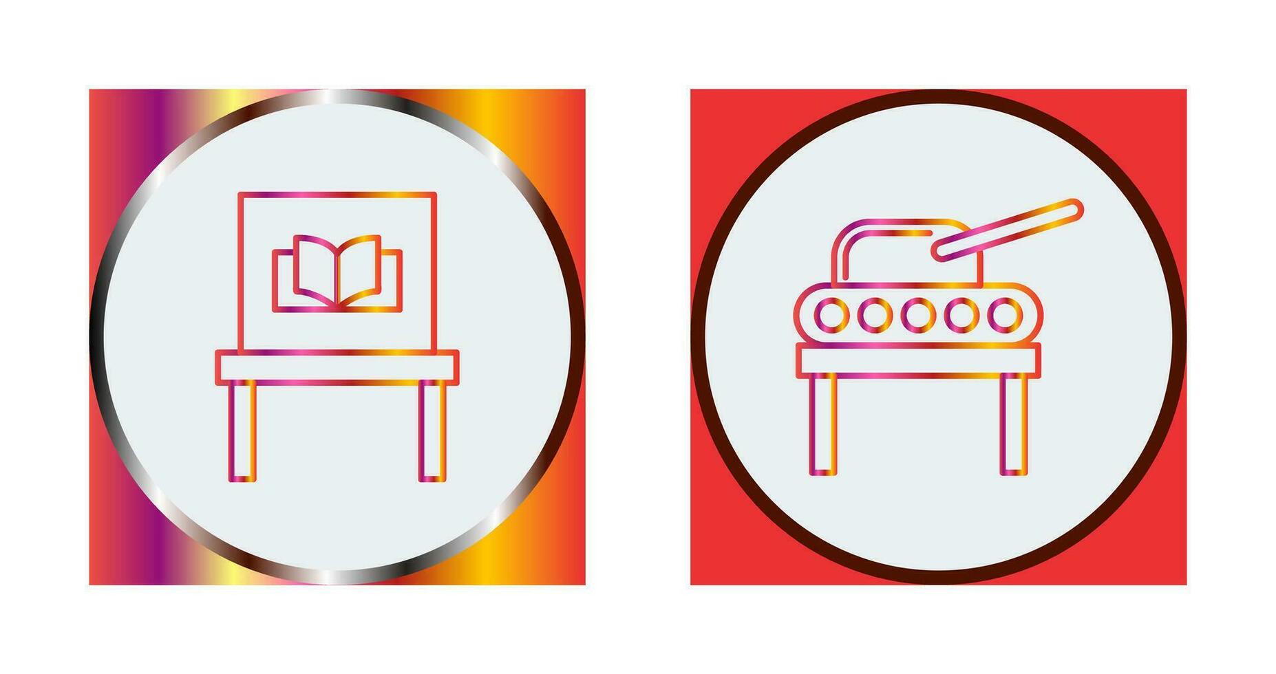 Ancient Book Exhibit and educe Icon vector