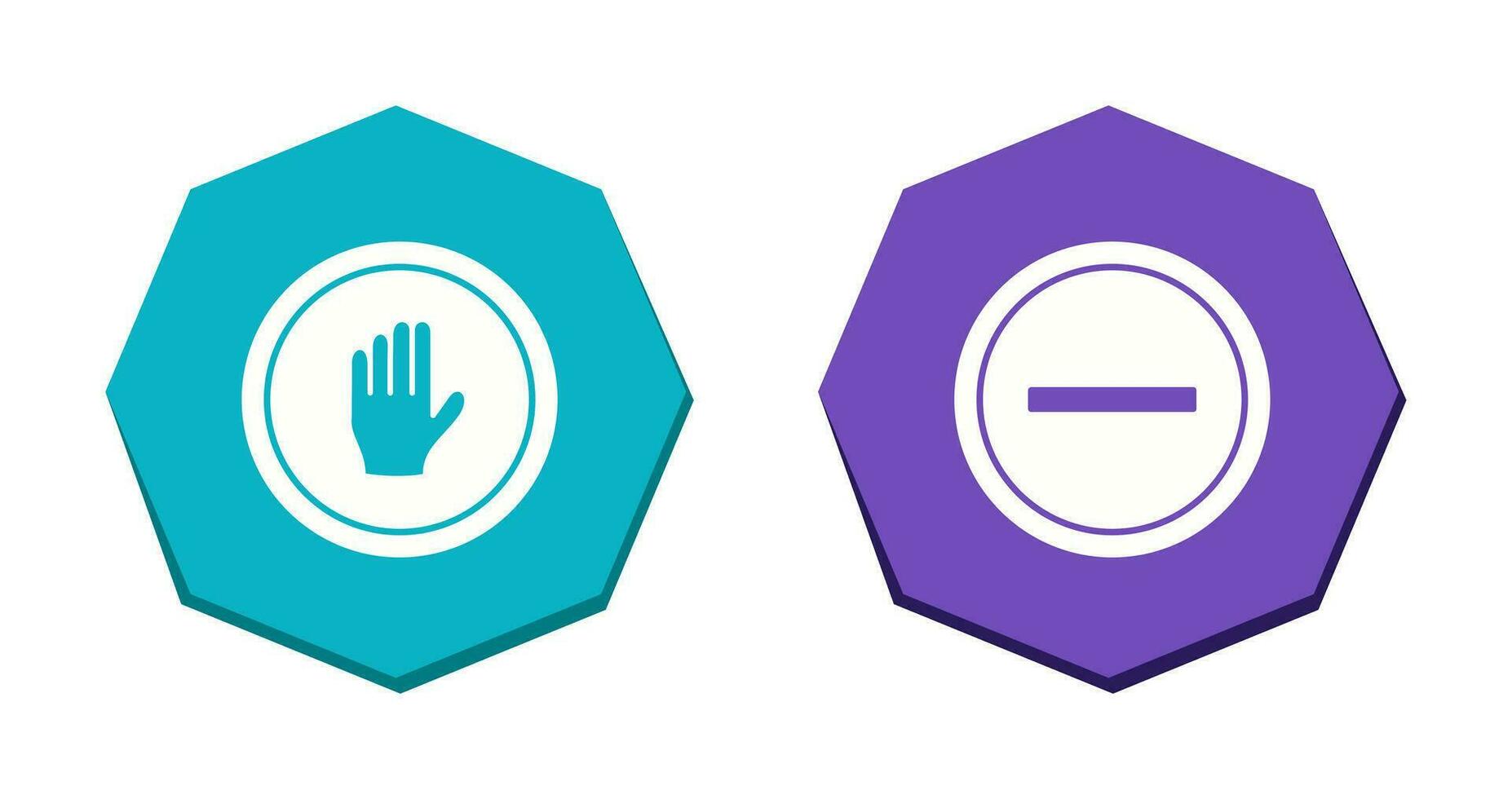 halt and entry prohibited  Icon vector