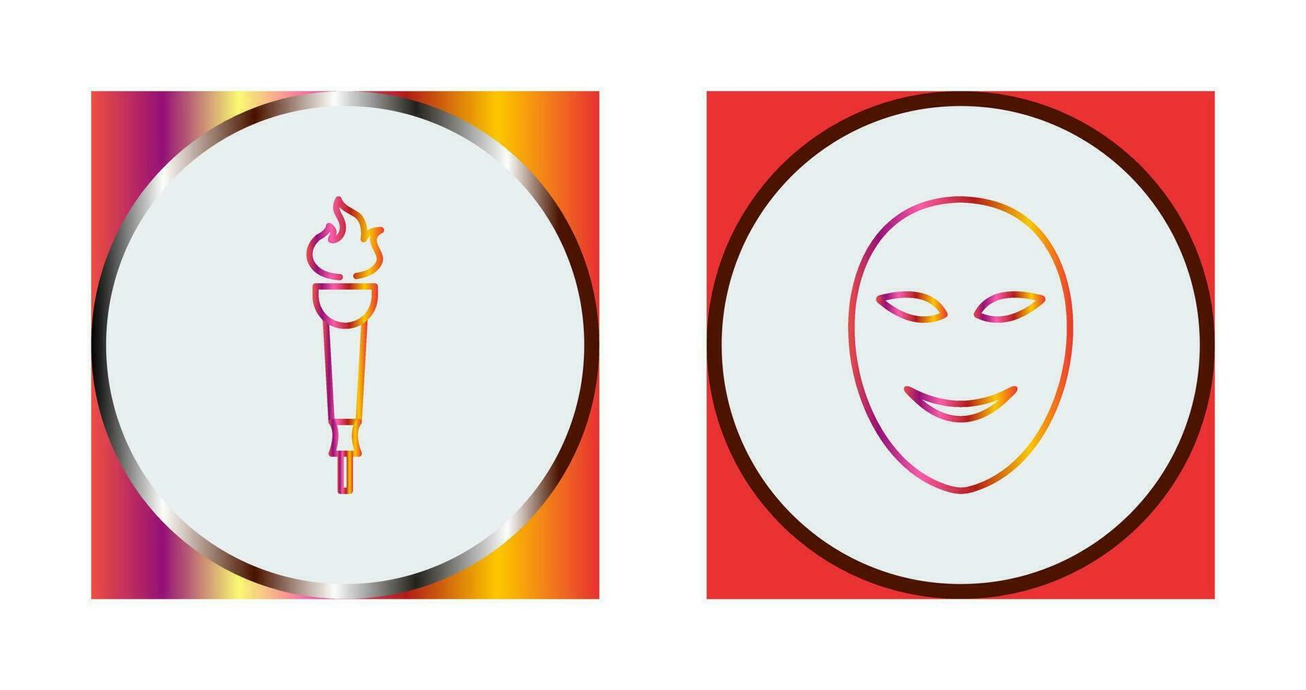 Museum Torch and Ancient Icon vector