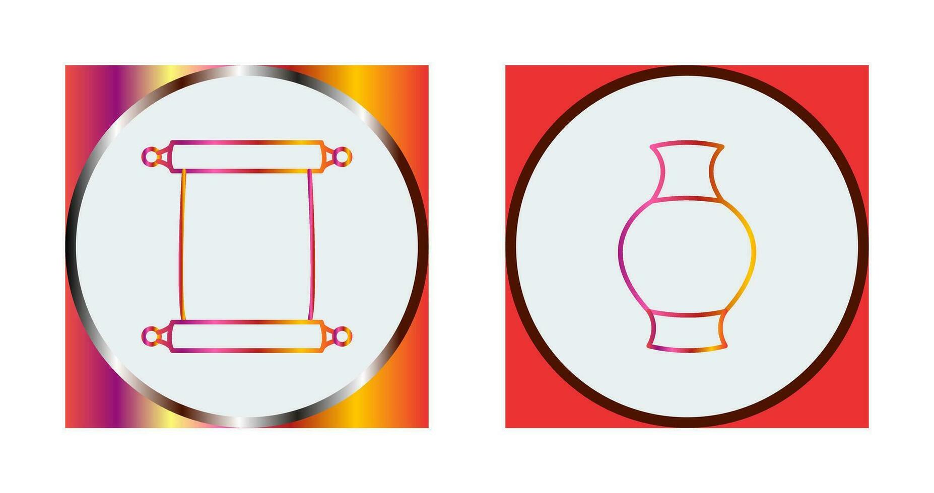 Scroll of Paper and Antique Icon vector