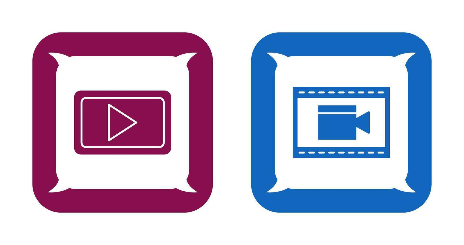Video Communication and Video and Animation Icon vector