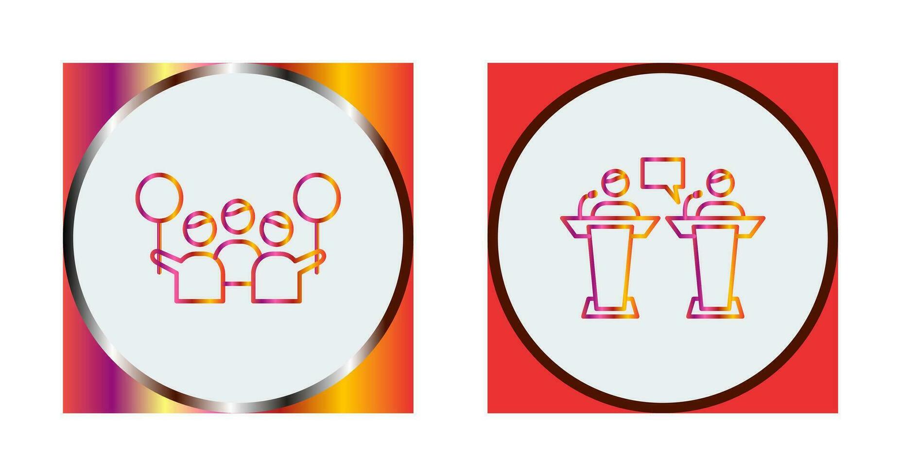 Protest and Debate Icon vector