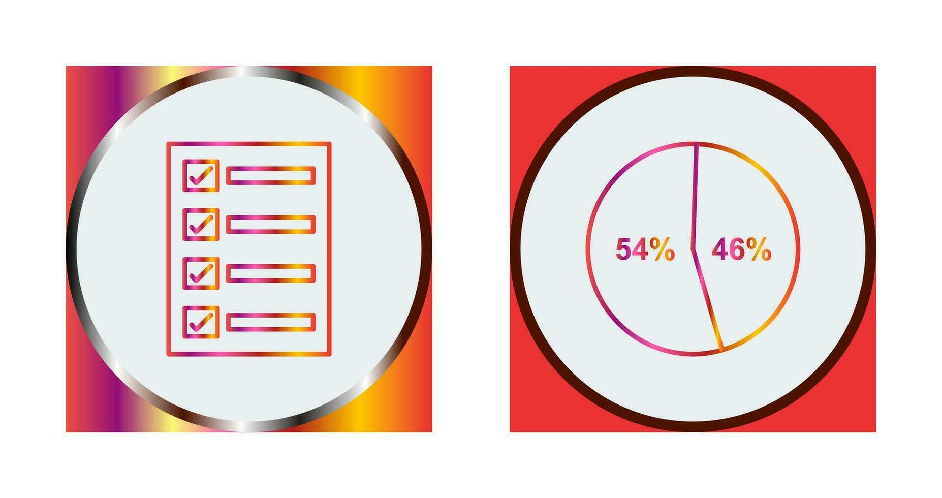 Filling Ballot Paper and diagram Icon vector