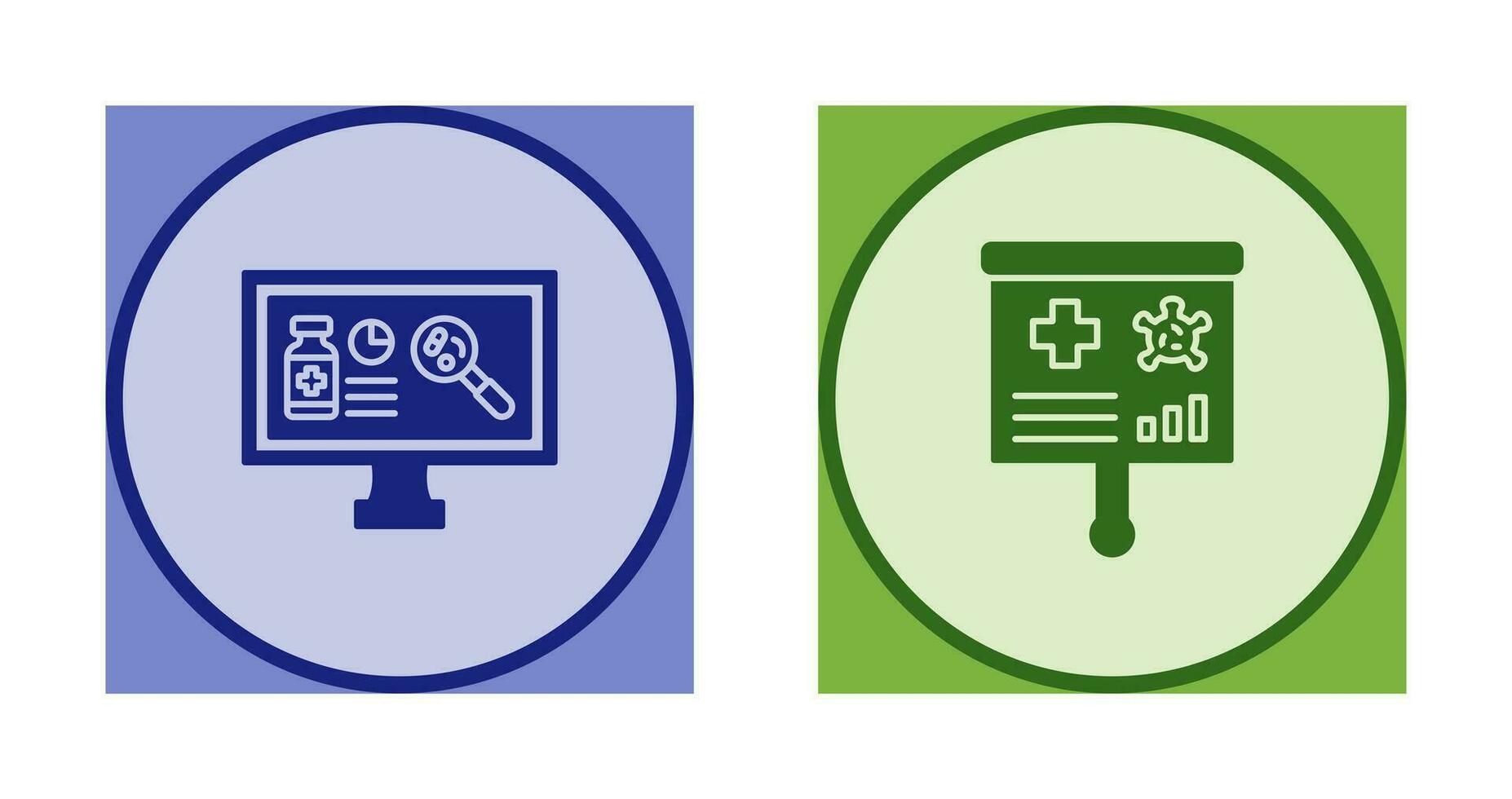 Research and Preesentation Icon vector