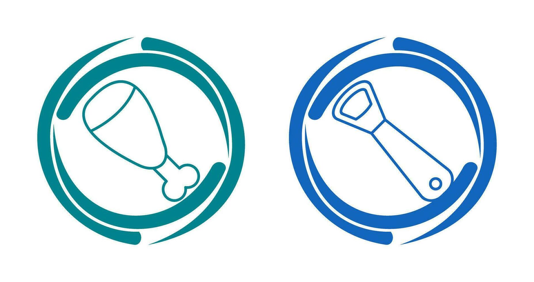 Cooked Ham and utensil Icon vector