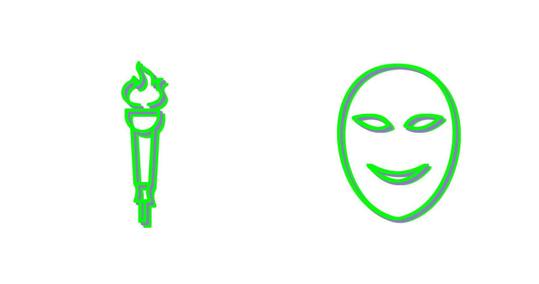 Museum Torch and Ancient Icon vector