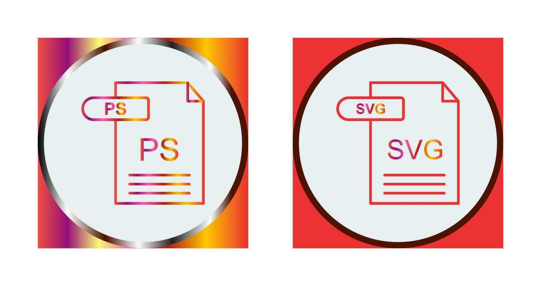 PS and SVG Icon vector