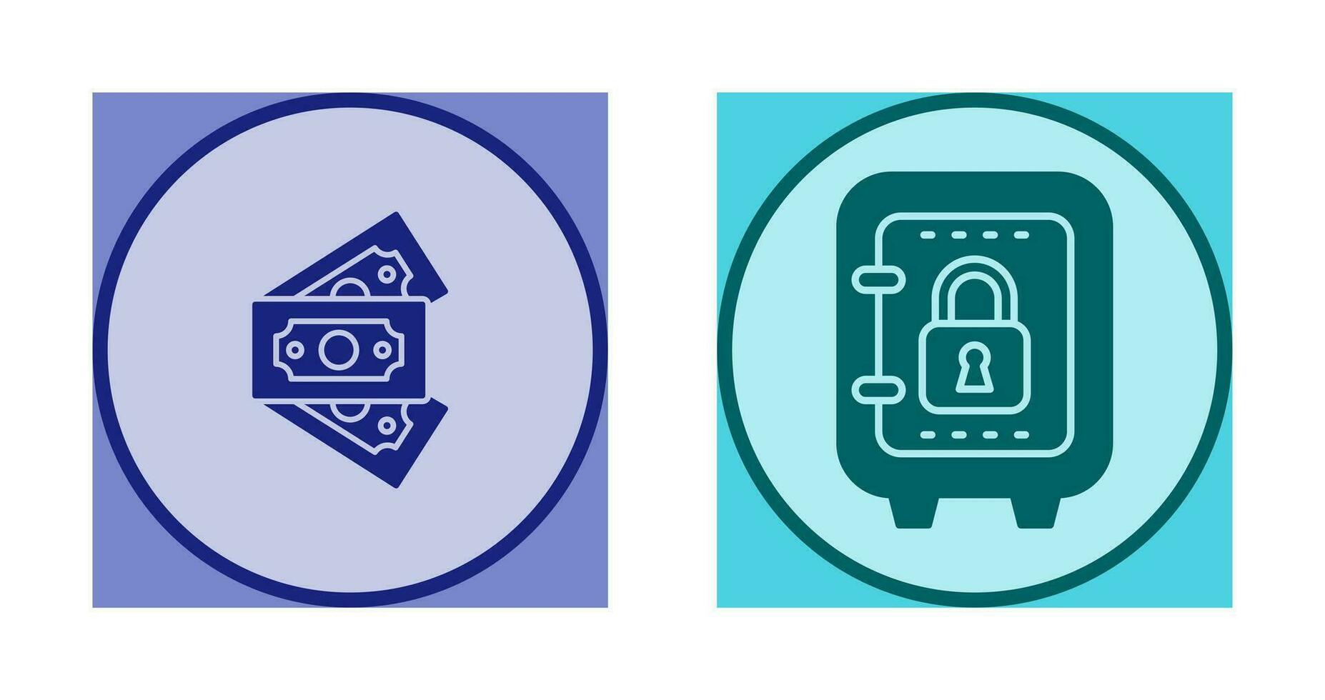 Money and Safe Box Icon vector