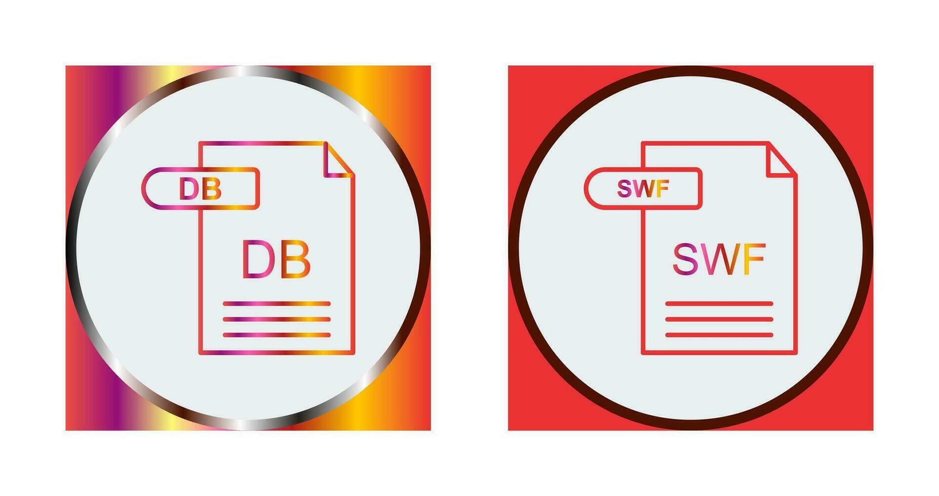 db y swf icono vector