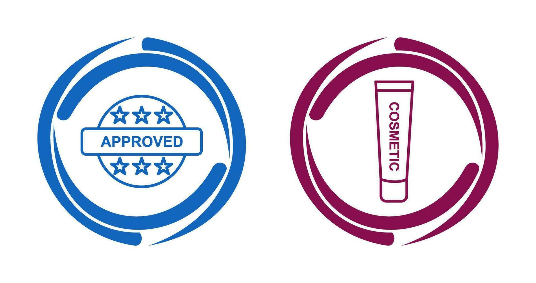 Approved and Creem Icon vector
