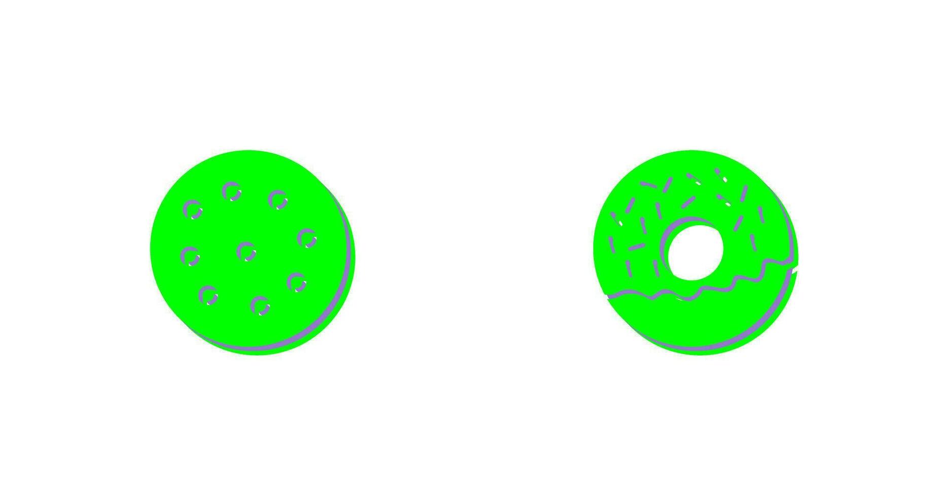 cookie and doughnut Icon vector