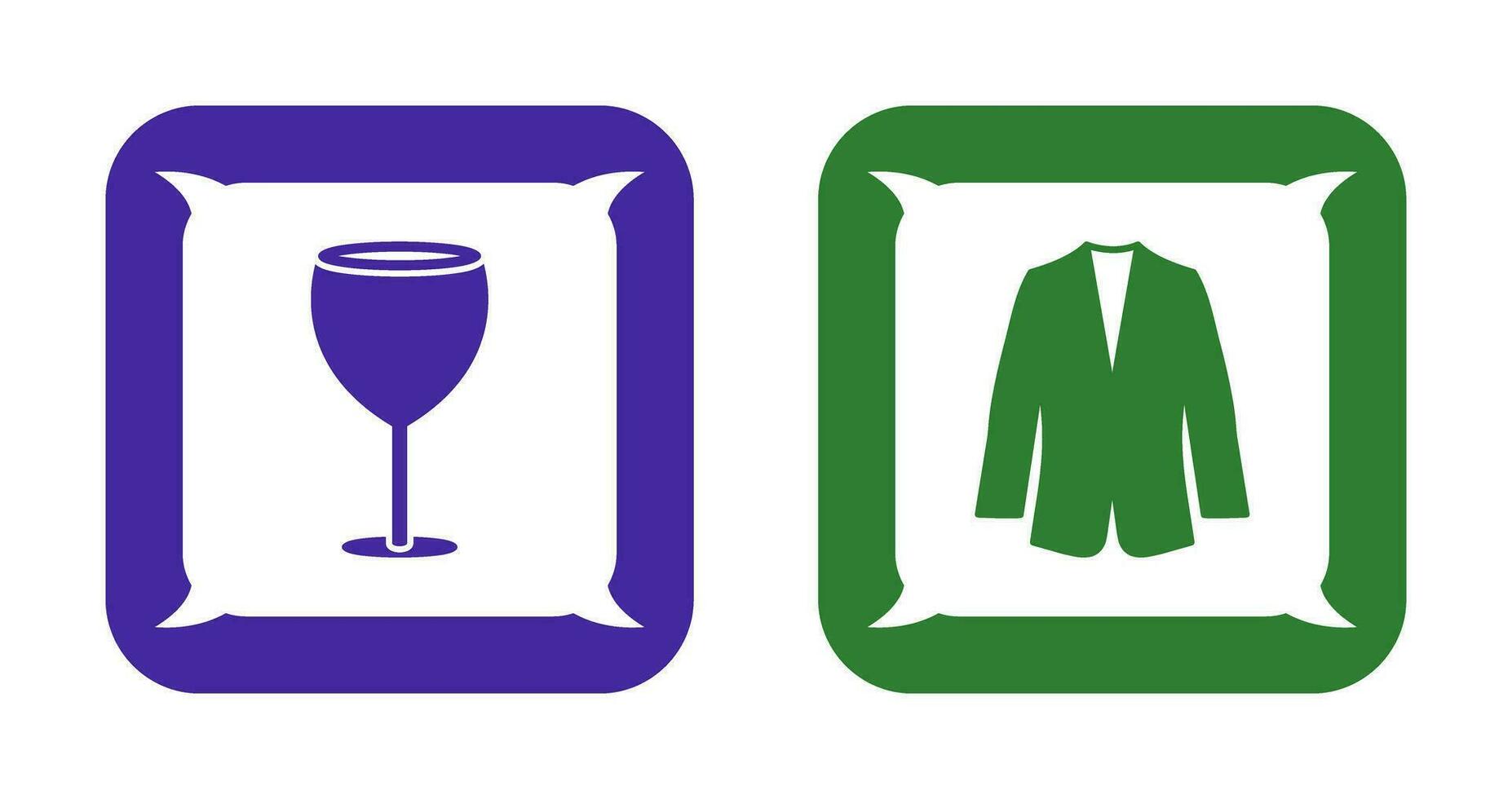 Alcohol and Suit Icon vector