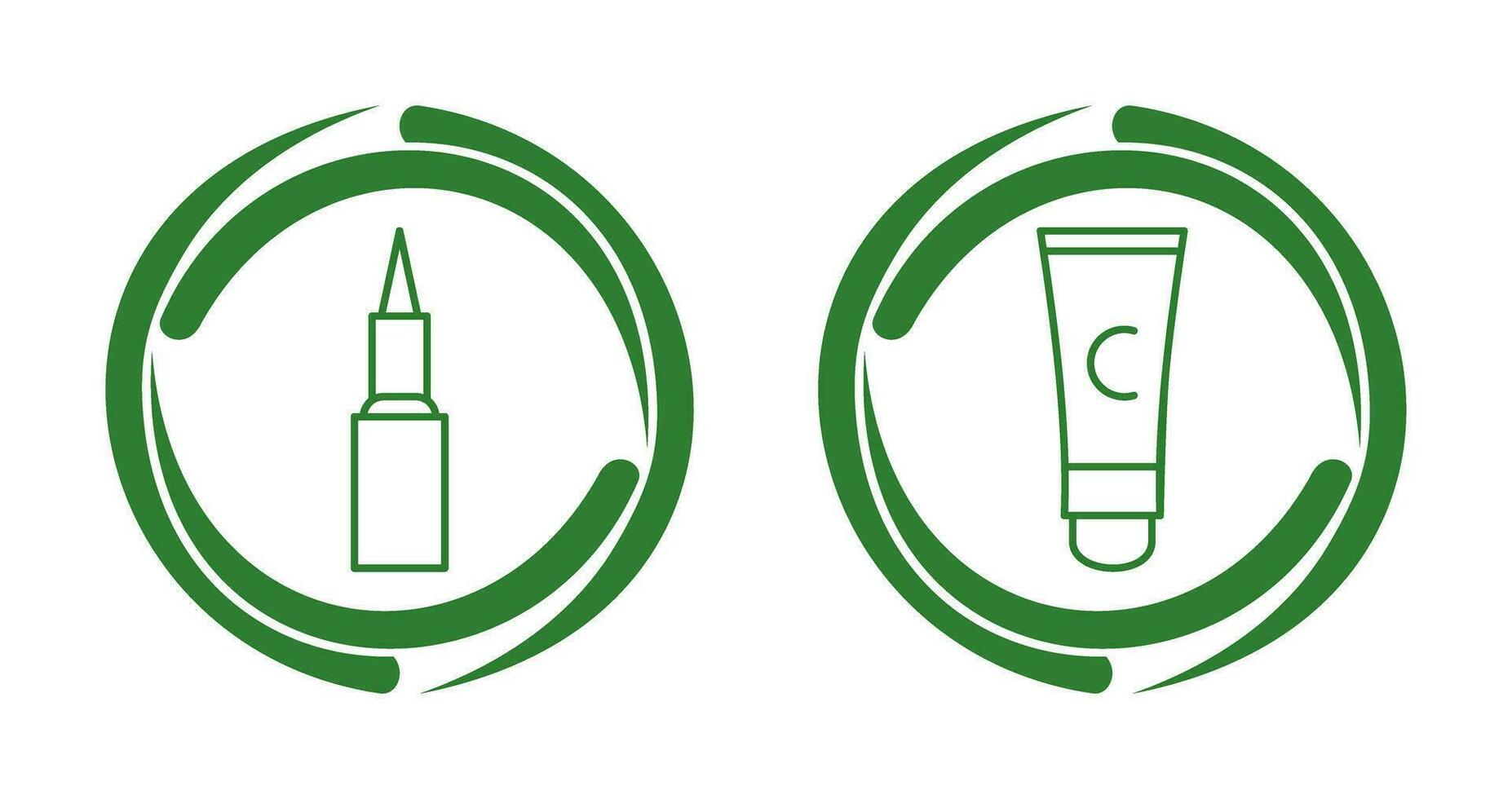 Kajal cosmetics and Conditioner  Icon vector