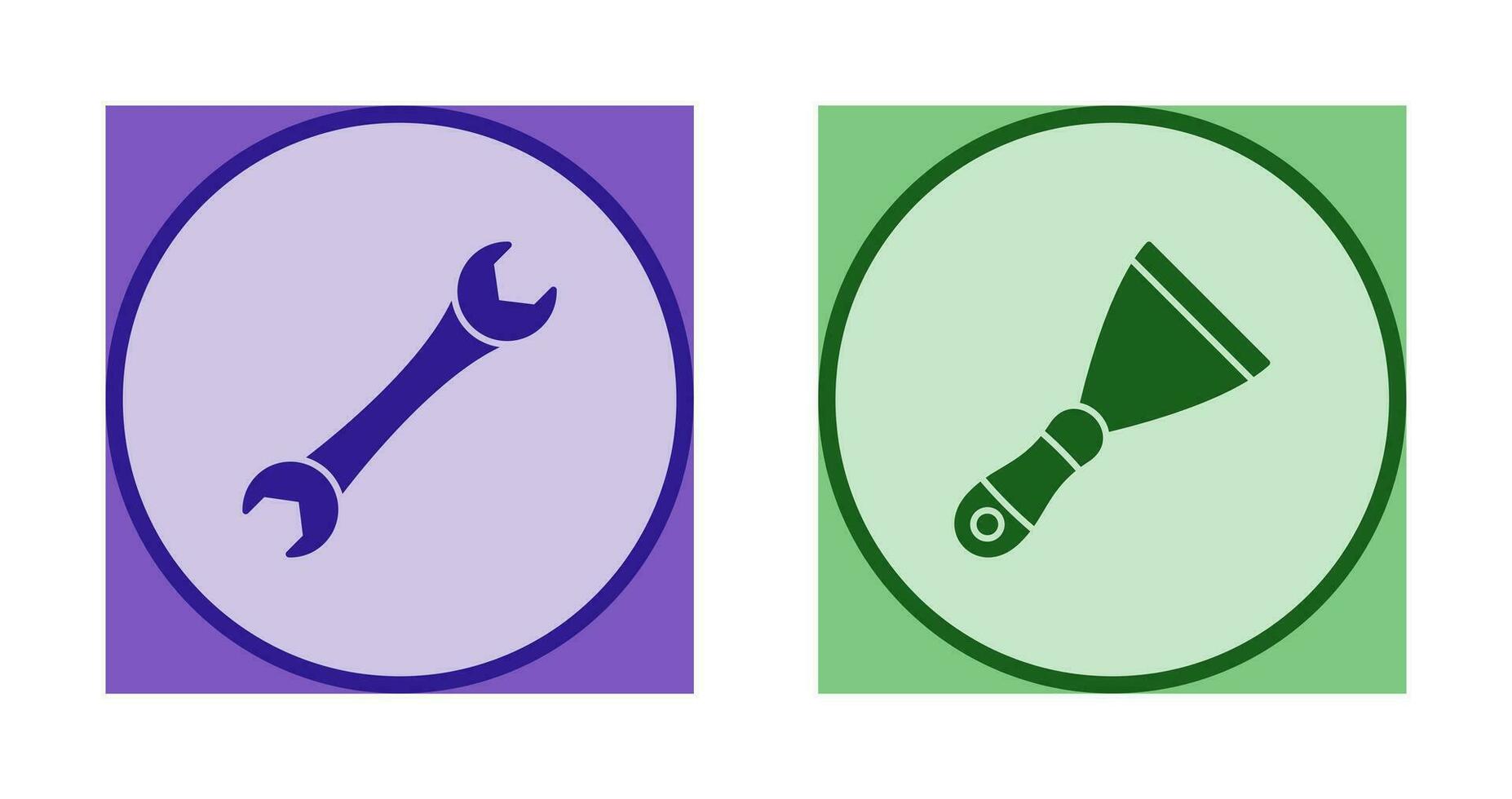 Spanner and Spatula Icon vector