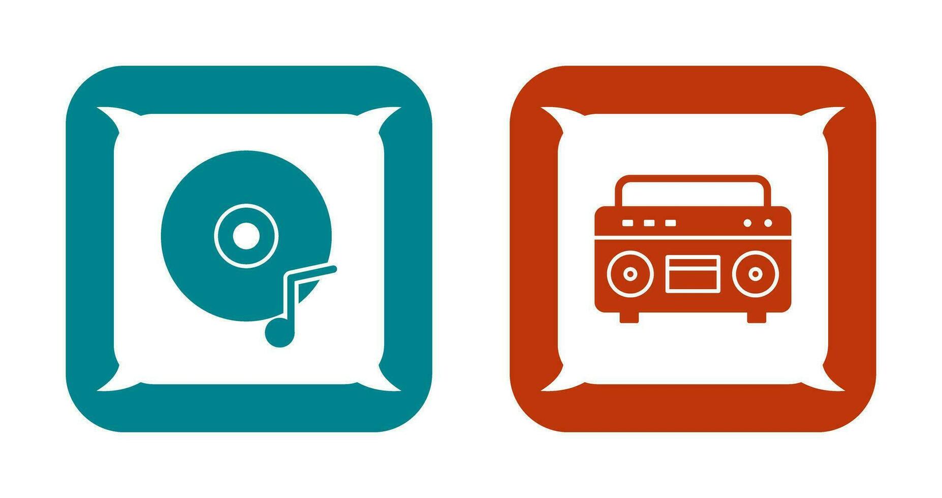 Music CD and Casette Icon vector