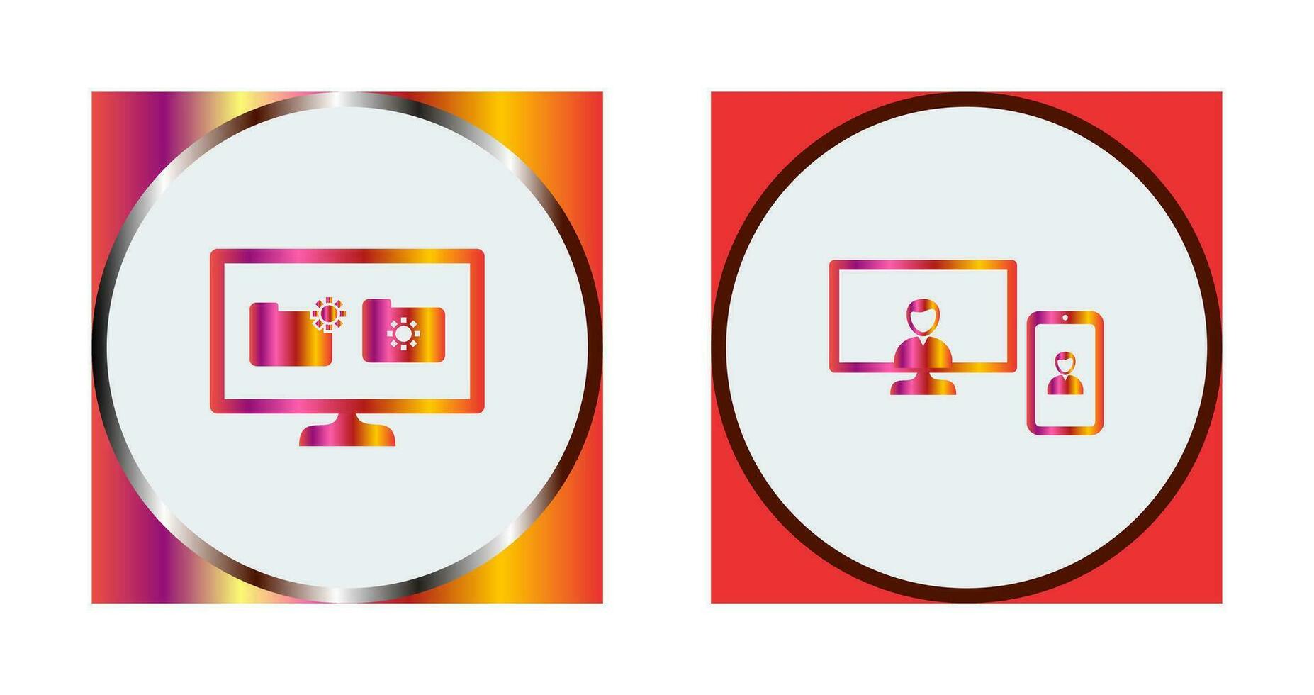 video call and corrupted data Icon vector