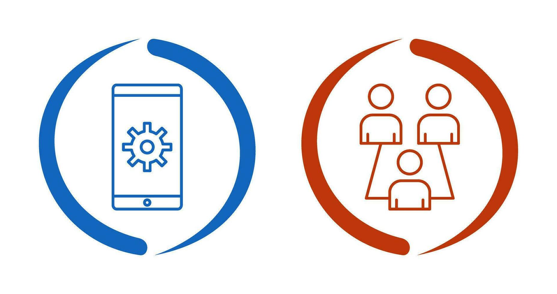 Network Settings and Connected Users Icon vector