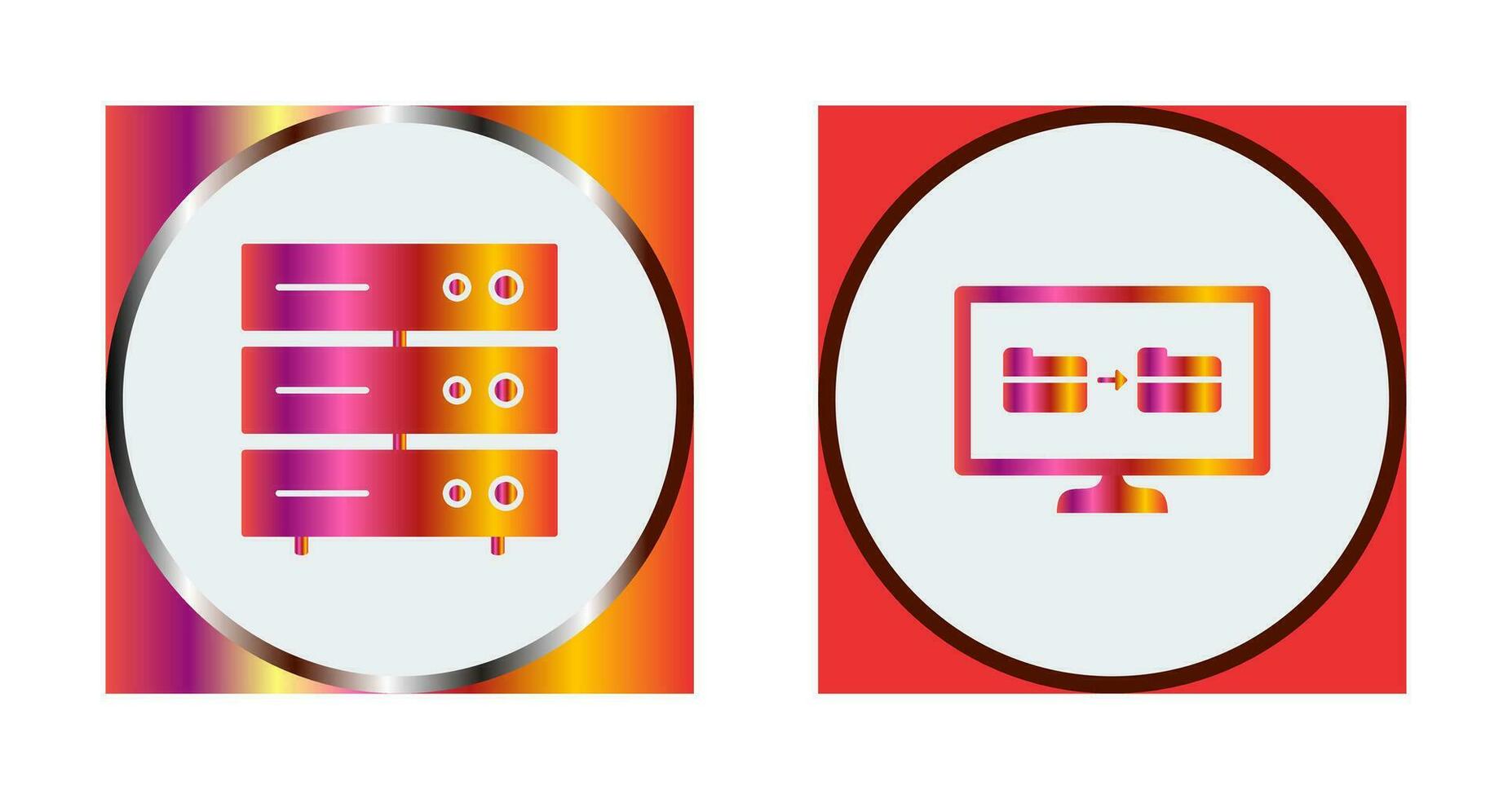 server network and File sharing  Icon vector