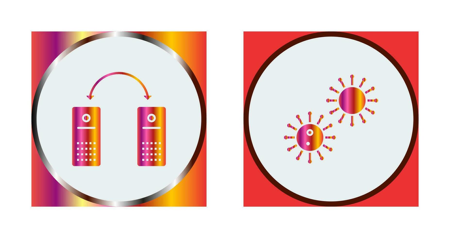 virus and network files  Icon vector