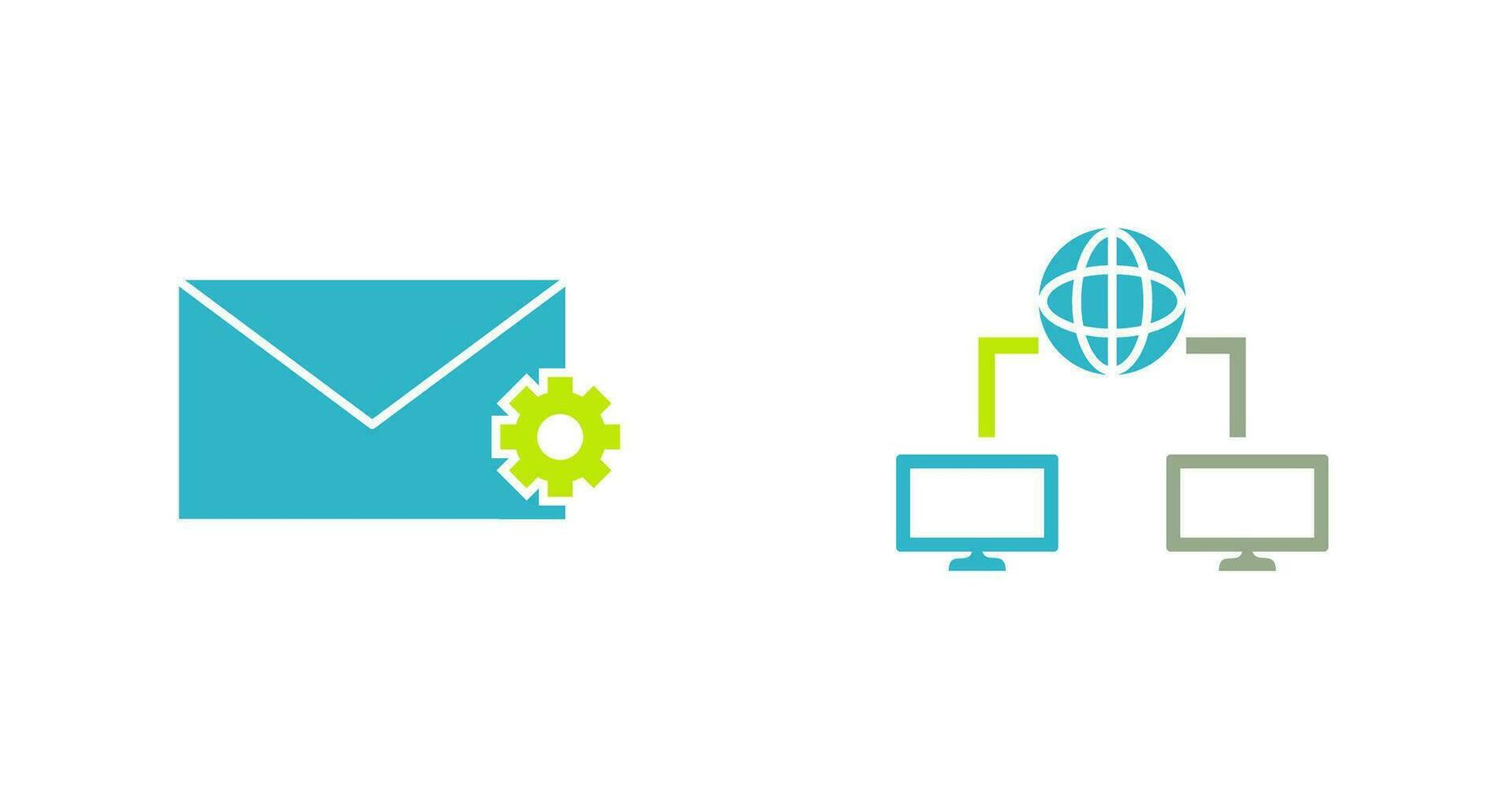 message setting and internet connectivity  Icon vector