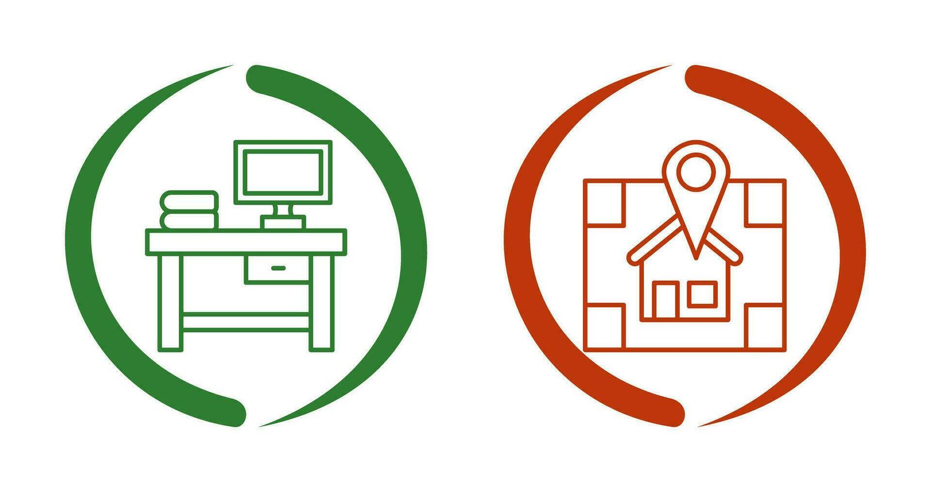 Table and Navigator Icon vector