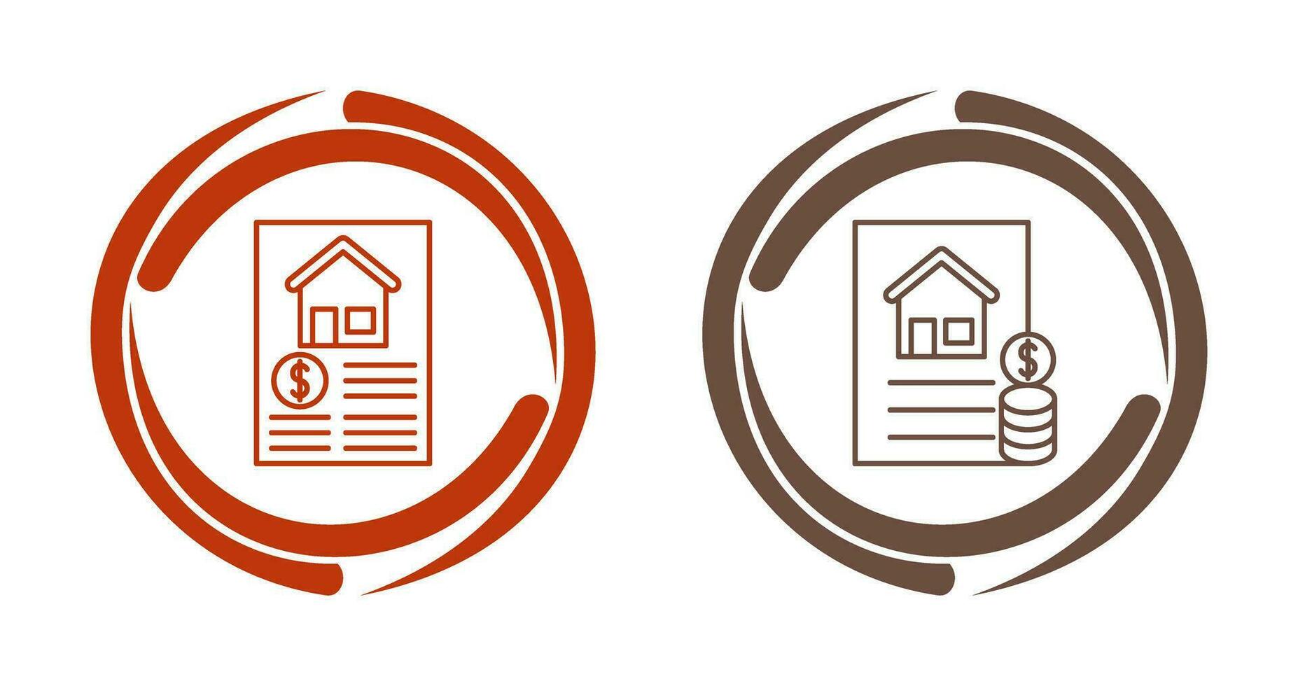 Document and Financial Icon vector