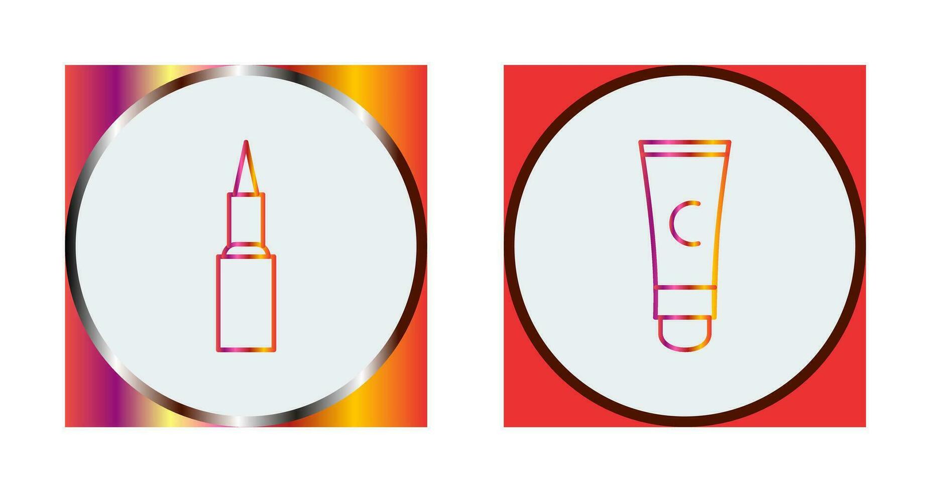 Kajal cosmetics and Conditioner  Icon vector