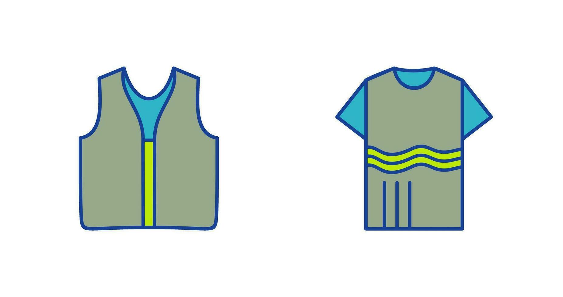 Swimming Vest and Accessory Icon vector