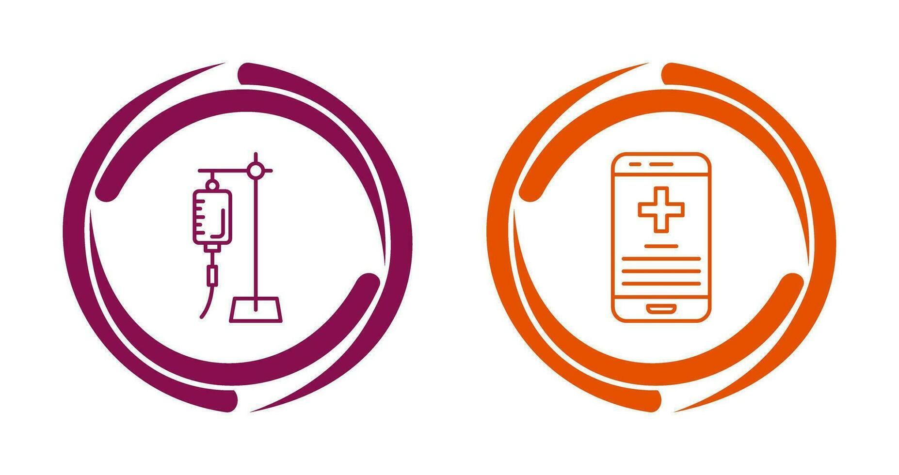 Saline and Smartphone Icon vector