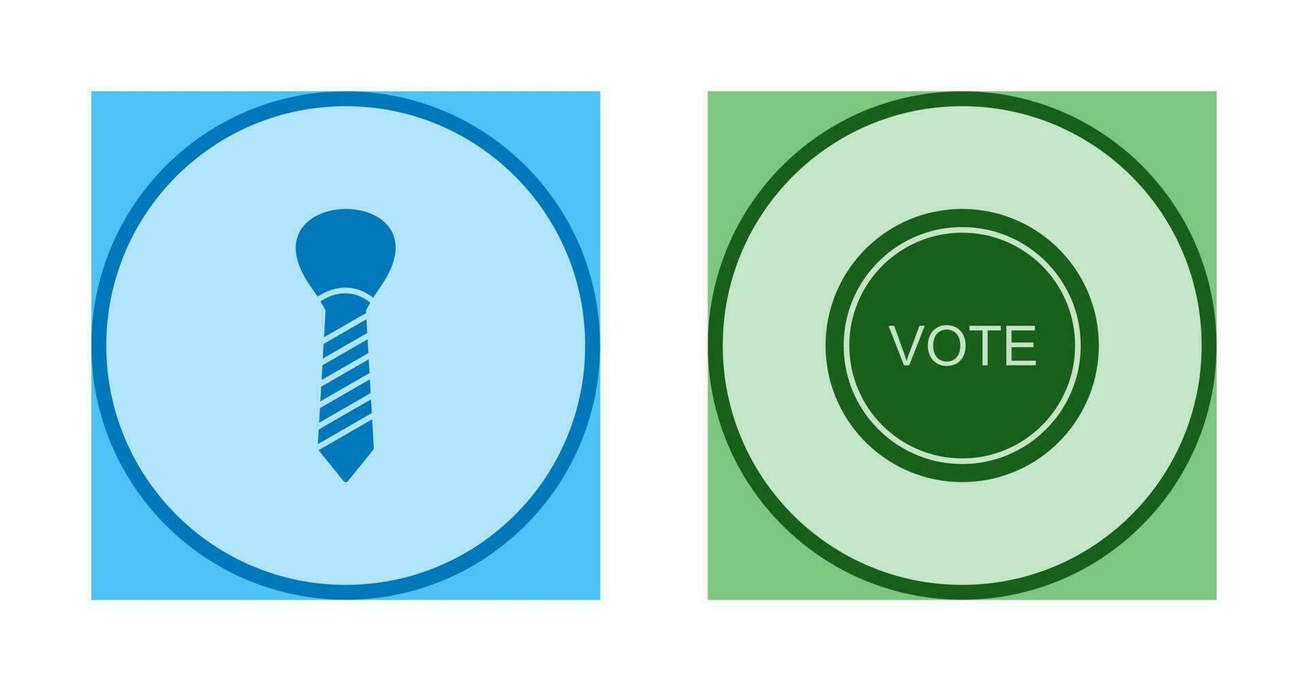 Tie and Vote Link Icon vector