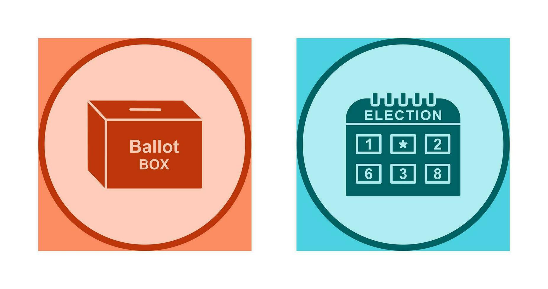 Ballot Box and Election day Icon vector